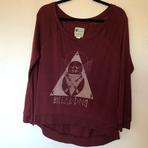 💕 Cute Billabong HiLo Long Sleeved Top